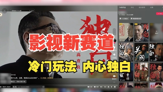 最新影视解说玩法，人物独白，30天涨粉24万+，全流程拆解【揭秘】-云创网