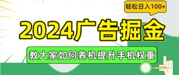 2024广告掘金，教大家如何养机提升手机权重，轻松日入100+【揭秘】-云创网