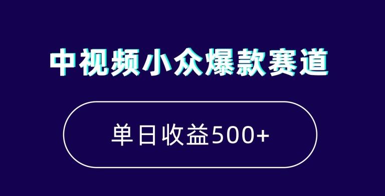 中视频小众爆款赛道，7天涨粉5万+，小白也能无脑操作，轻松月入上万【揭秘】-云创网