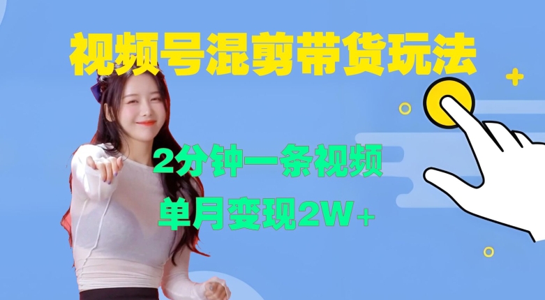 视频号混剪玩法，2分钟一条视频，单月变现2W+【揭秘】-云创网