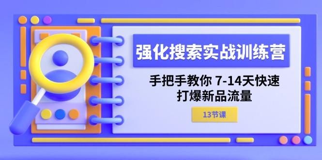 强化 搜索实战训练营，手把手教你 7-14天快速-打爆新品流量(13节课-云创网