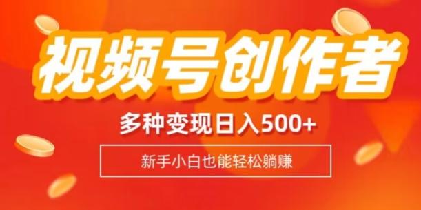 视频号创作者计划，多种变现方式，日入500+【内附1080g视频素材】-云创网