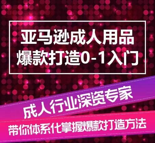 亚马逊成人用品爆款打造0-1入门，系统化讲解亚马逊成人用品爆款打造的流程-云创网