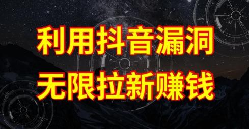 利用抖音链接漏洞，无限拉新赚钱【漏洞原理+操作流程】【揭秘】-云创网