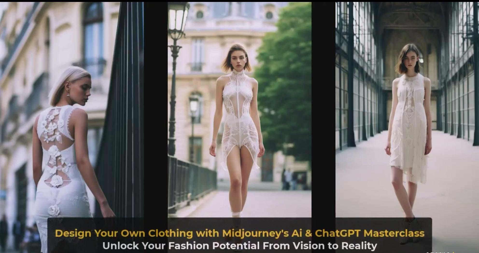 图片[4]-利用 Midjourneys Ai 人工智能设计自己的服装AI大师班-10节课-中英字幕-云创网